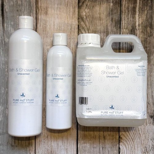 unscented shower gel from pure nuff stuff